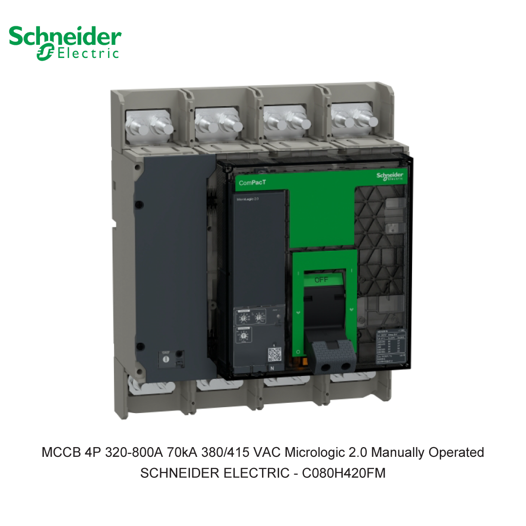ListrikKita MCCB 4P 320 800A 70KA 380 415VAC MICROLOGIC 2 0