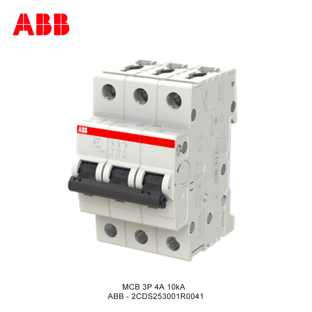 MCB 3P 4A 6kA/10kA KURVA D