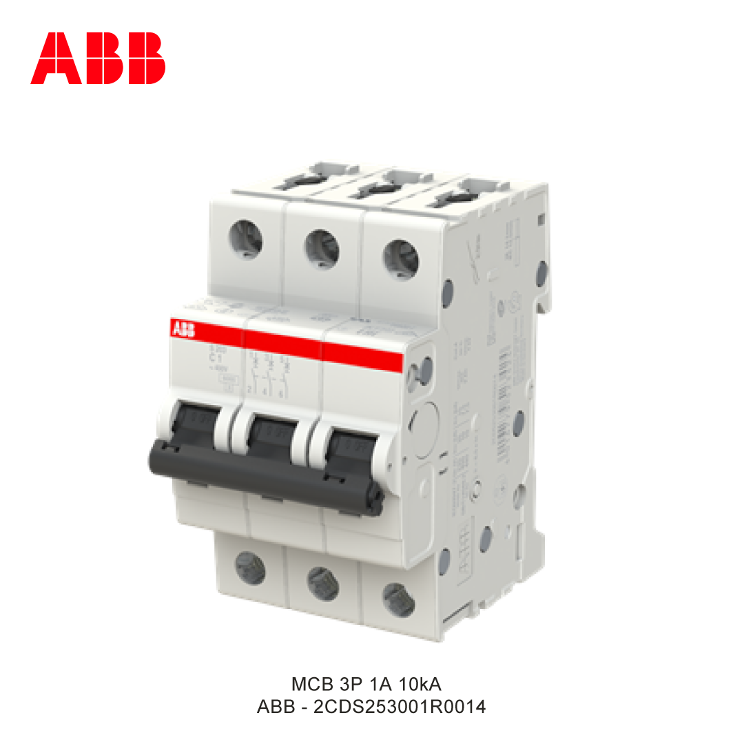 MCB 3P 1A 6kA/10kA KURVA C