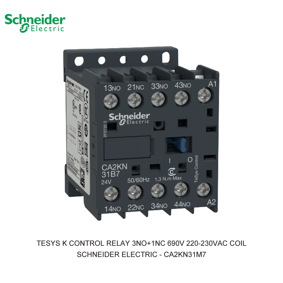 TESYS K CONTROL RELAY 3NO+1NC 690V 220-230VAC COIL