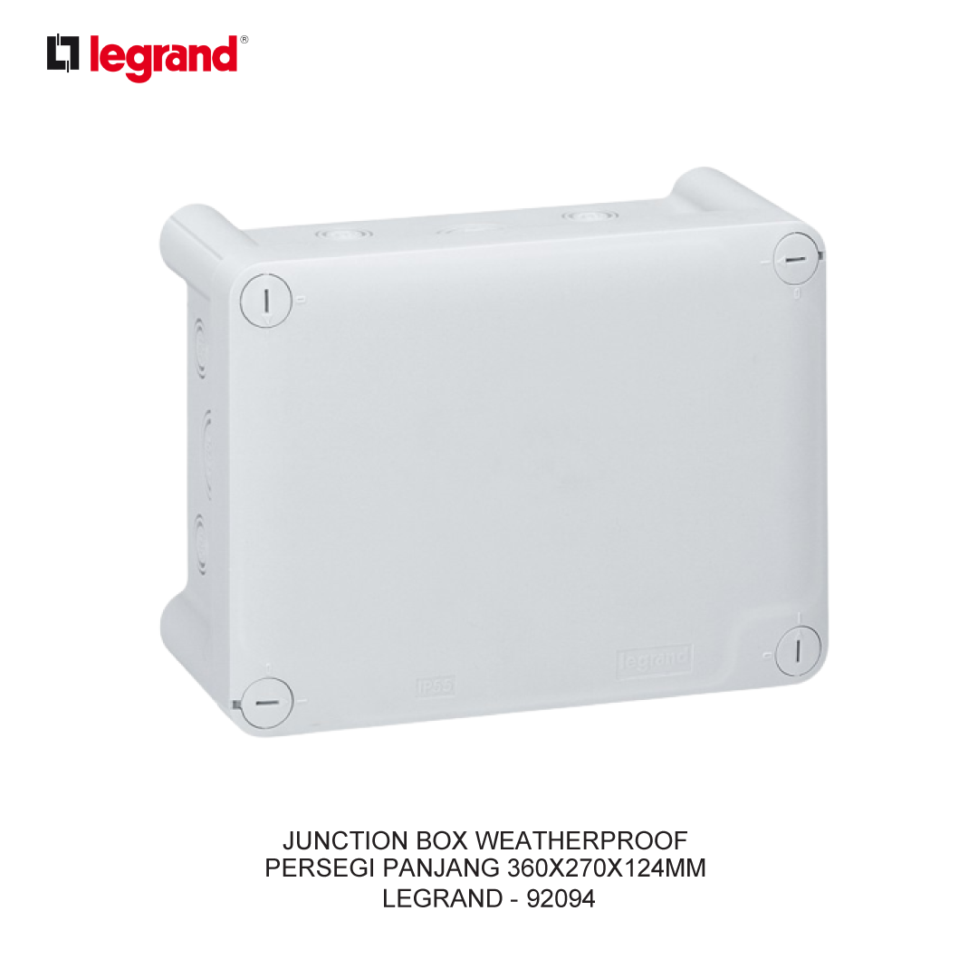 JUNCTION BOX WEATHERPROOF PERSEGI PANJANG 360X270X124MM