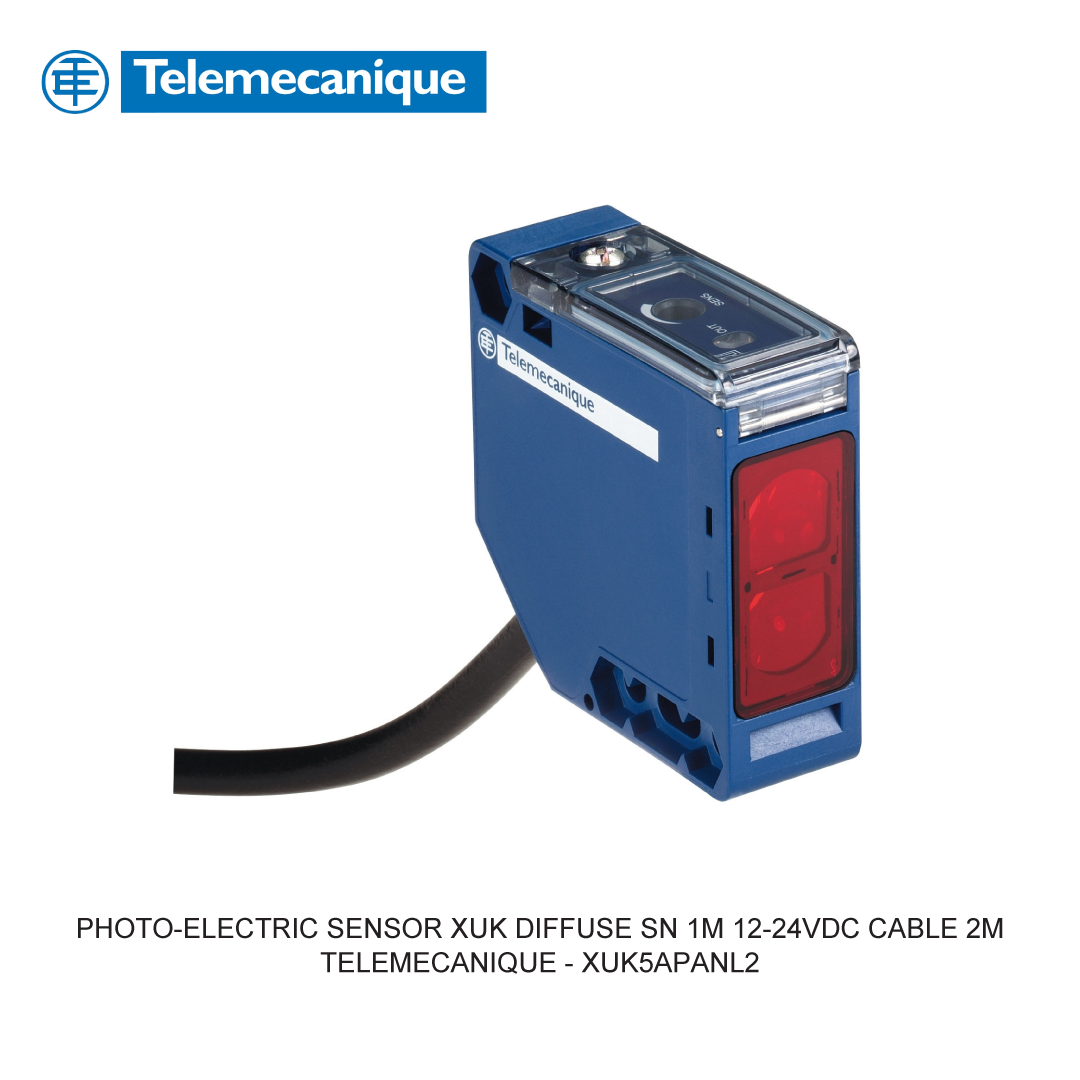 PHOTO-ELECTRIC SENSOR XUK DIFFUSE SN 1M 12-24VDC CABLE 2M