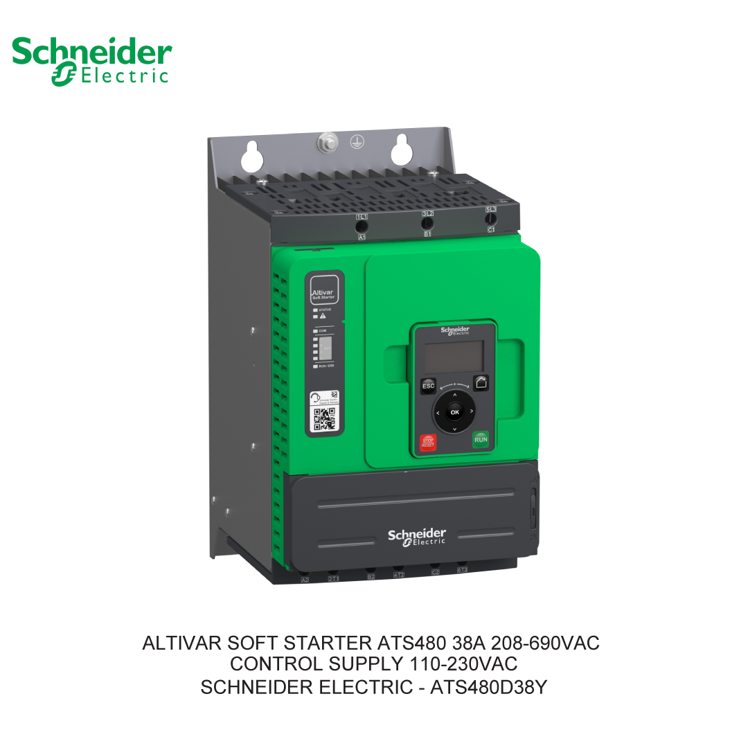 ALTIVAR SOFT STARTER ATS480 38A 208-690VAC CONTROL SUPPLY 110-230VAC