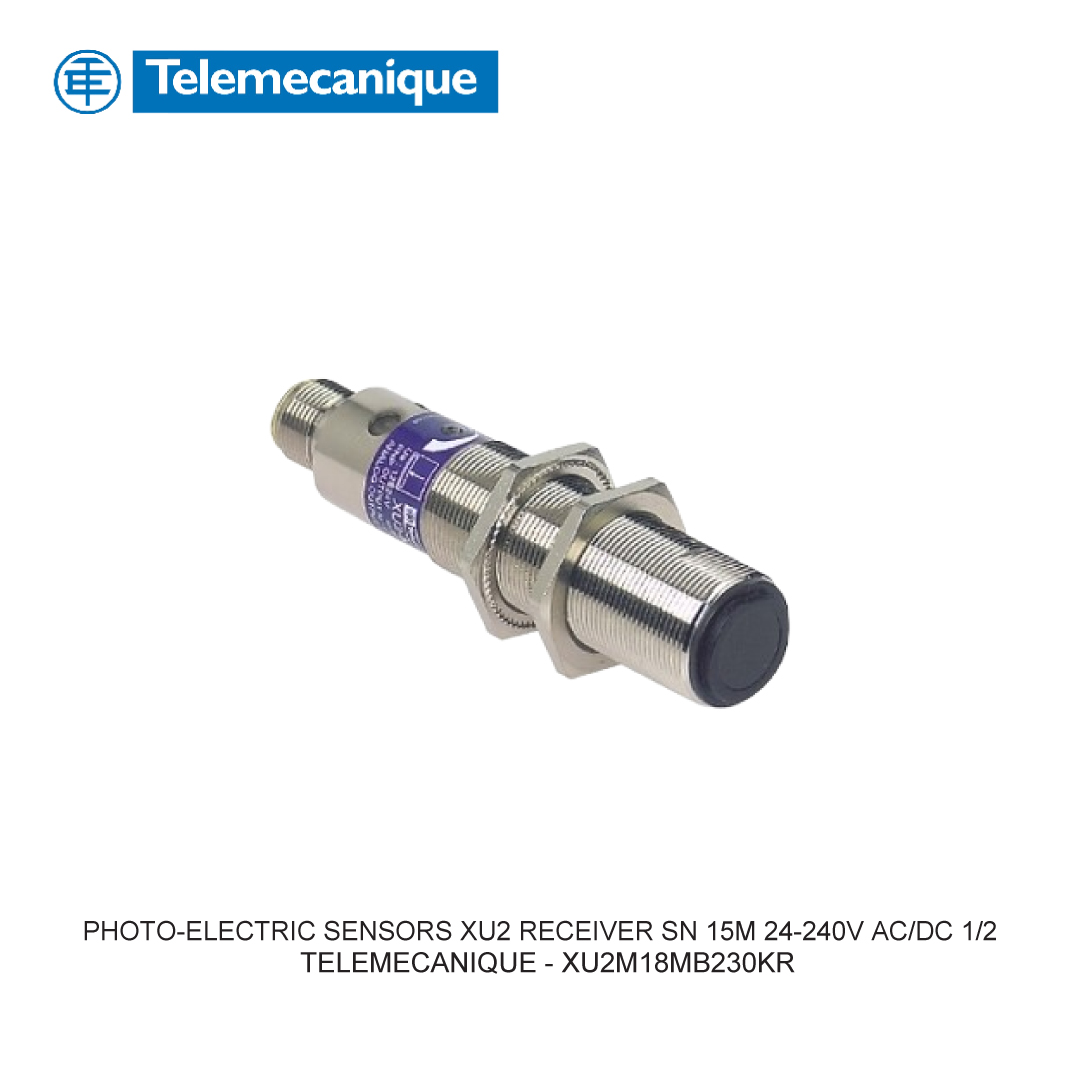 PHOTO-ELECTRIC SENSORS XU2 RECEIVER SN 15M 24-240V AC/DC 1/2