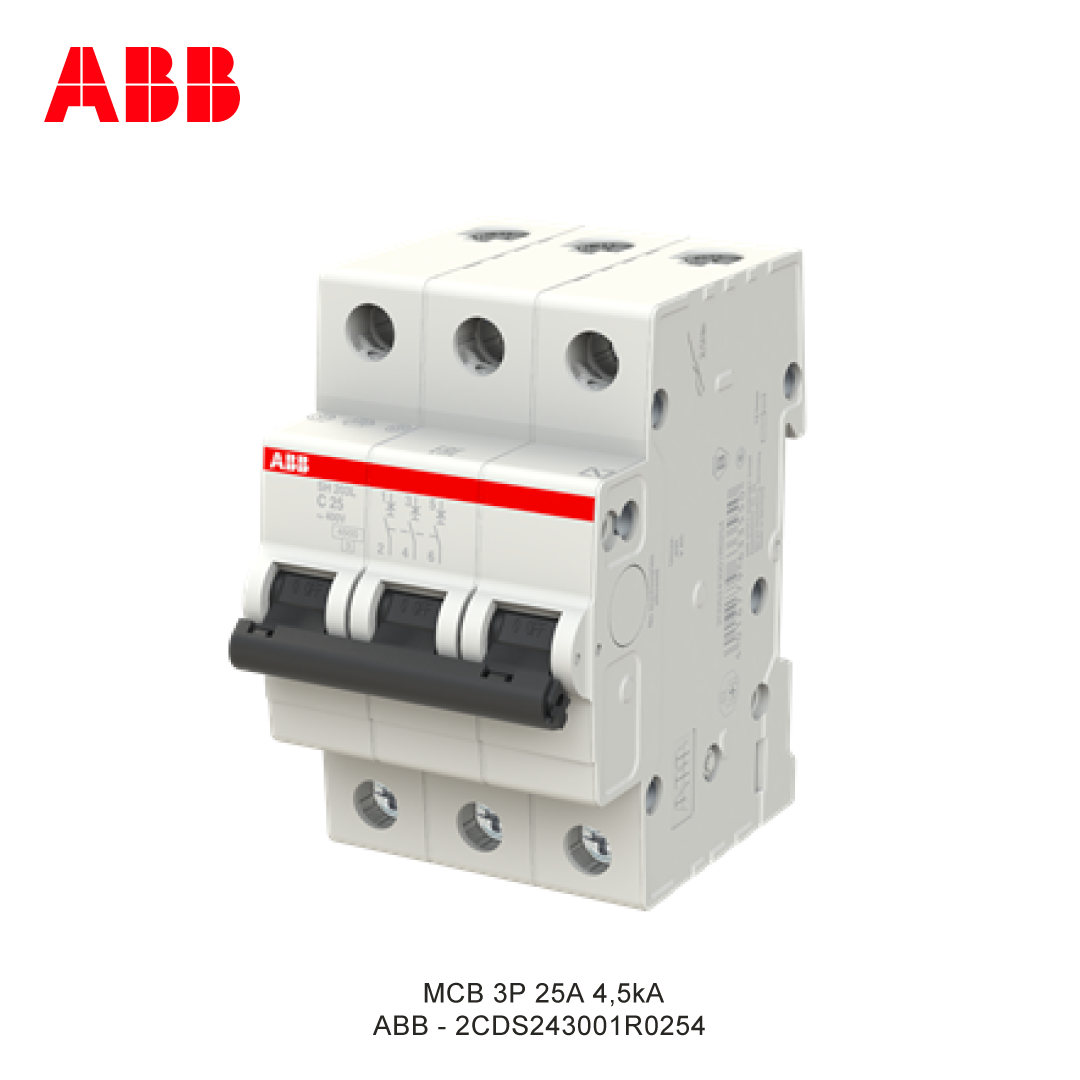 MCB 3P 25A 4,5kA KURVA C
