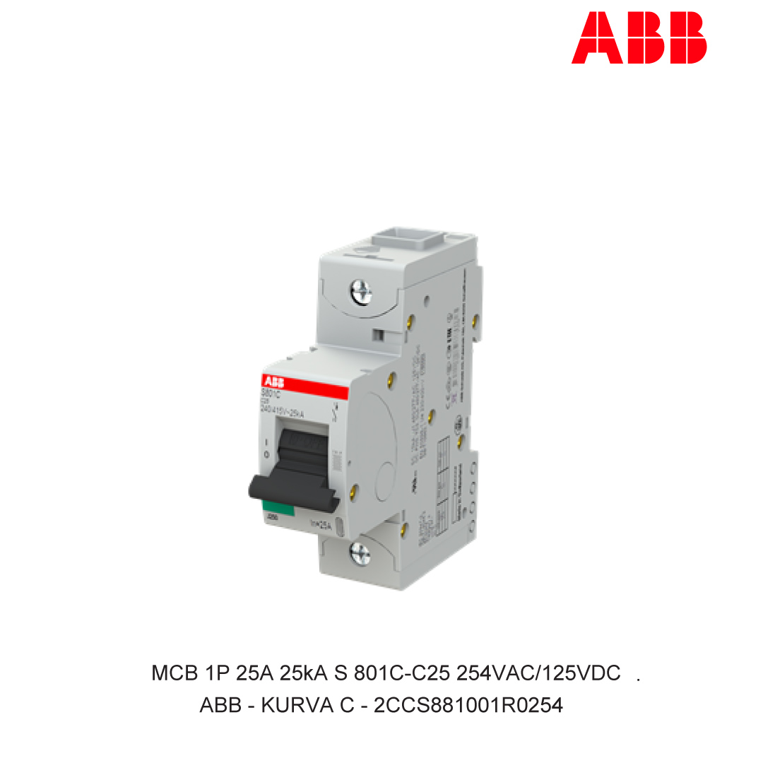 MCB 1P 25A 25kA KURVA C