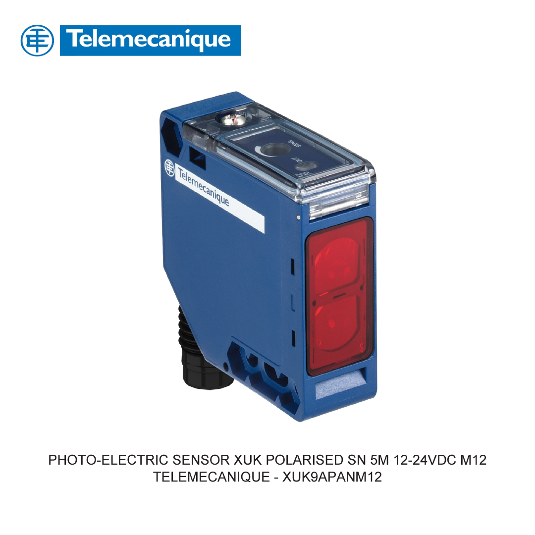PHOTO-ELECTRIC SENSOR XUK POLARISED SN 5M 12-24VDC M12