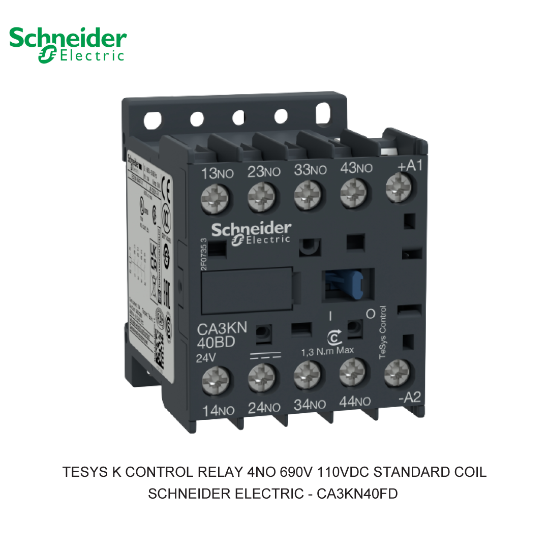 TESYS K CONTROL RELAY 4NO 690V 110VDC STANDARD COIL