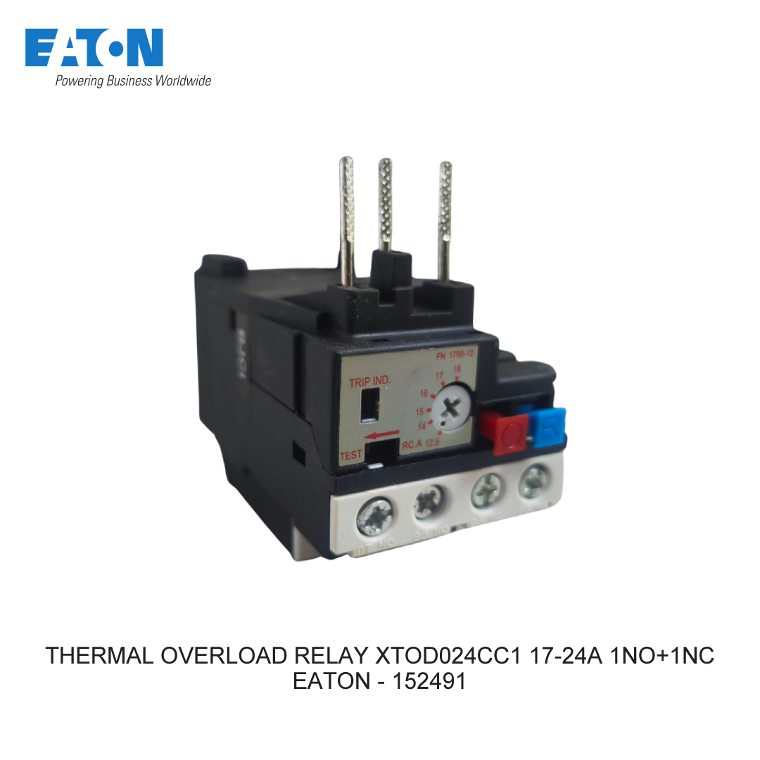 THERMAL OVERLOAD RELAY XTOD024CC1 17-24A 1NO+1NC