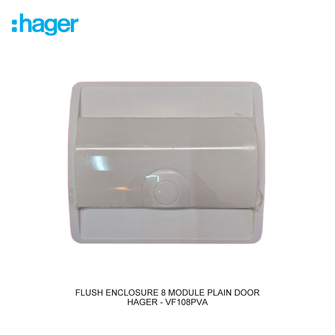 FLUSH ENCLOSURE 8 MODULE PLAIN DOOR