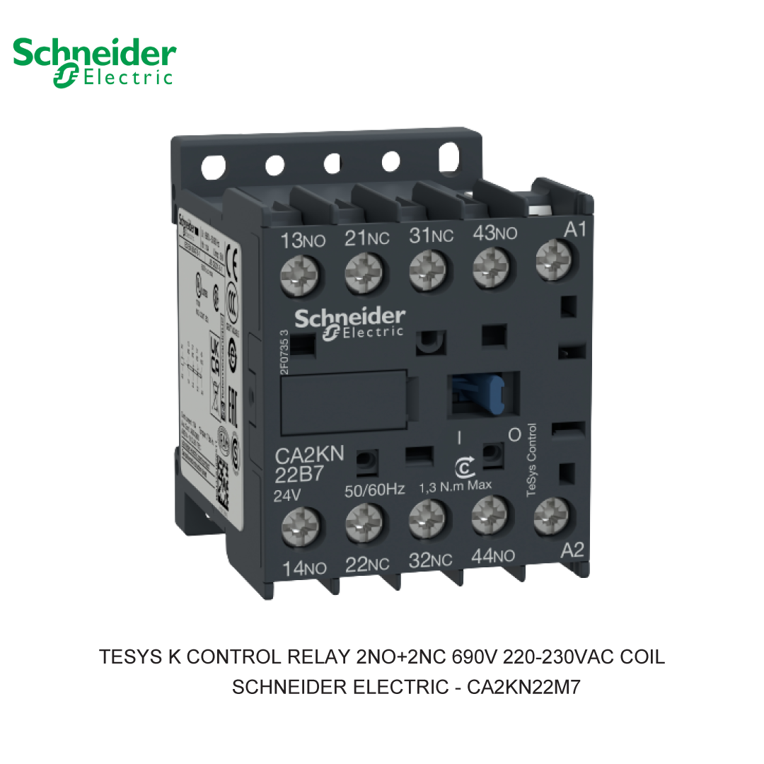 TESYS K CONTROL RELAY 2NO+2NC 690V 220-230VAC COIL