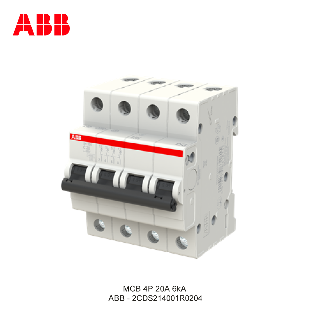 MCB 4P 20A 6kA KURVA C