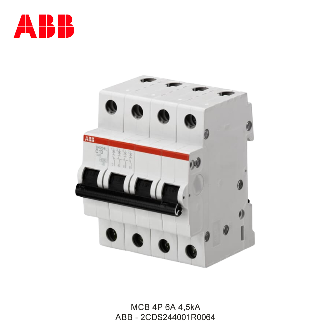 MCB 4P 6A 4,5kA KURVA C