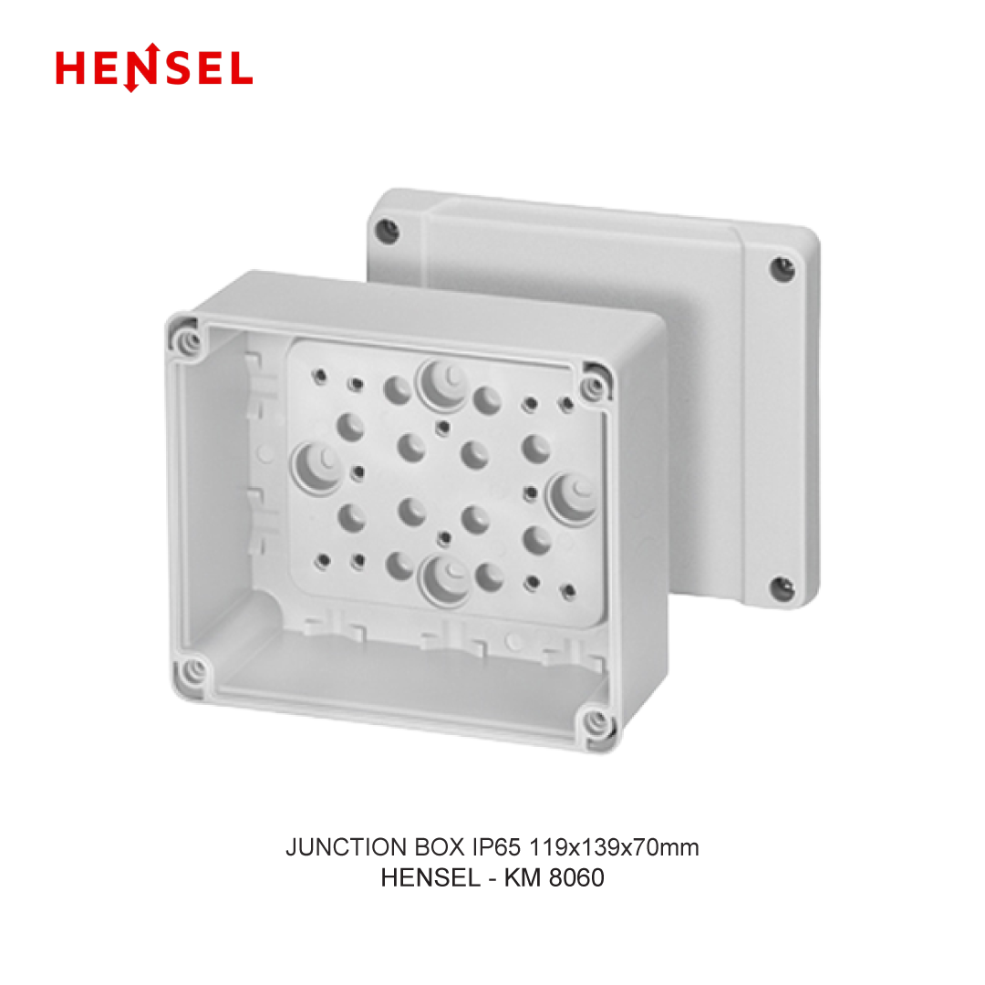 JUNCTION BOX IP65 119x139x70mm PLAIN WALL