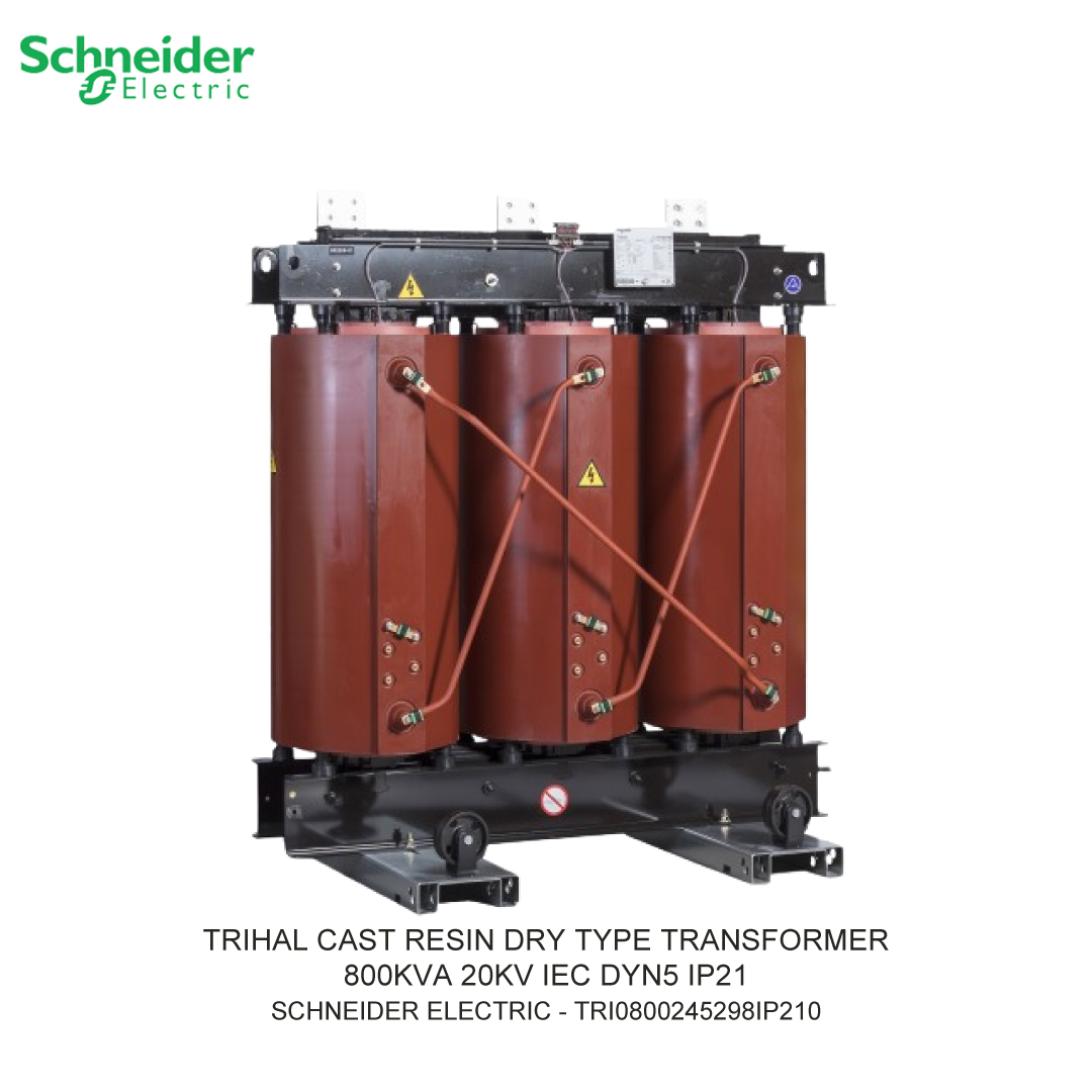 TRIHAL CAST RESIN DRY TYPE TRANSFORMER 800KVA 20KV IEC DYN5 IP21