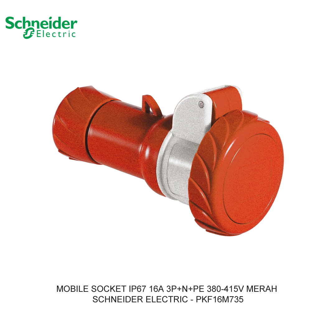 MOBILE SOCKET IP67 16A 3P+N+PE 380-415V MERAH