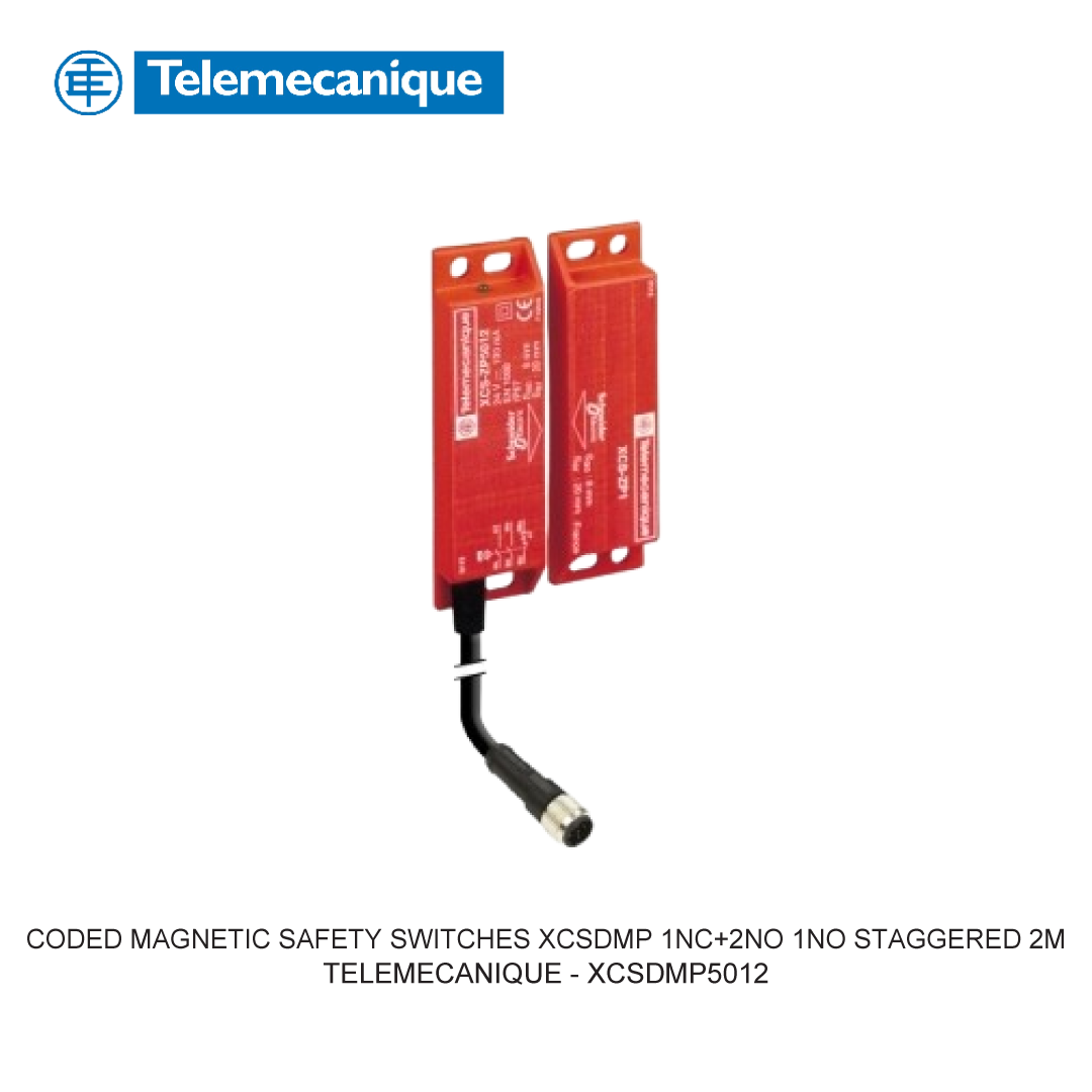CODED MAGNETIC SAFETY SWITCHES XCSDMP 1NC+2NO 1NO STAGGERED 2M
