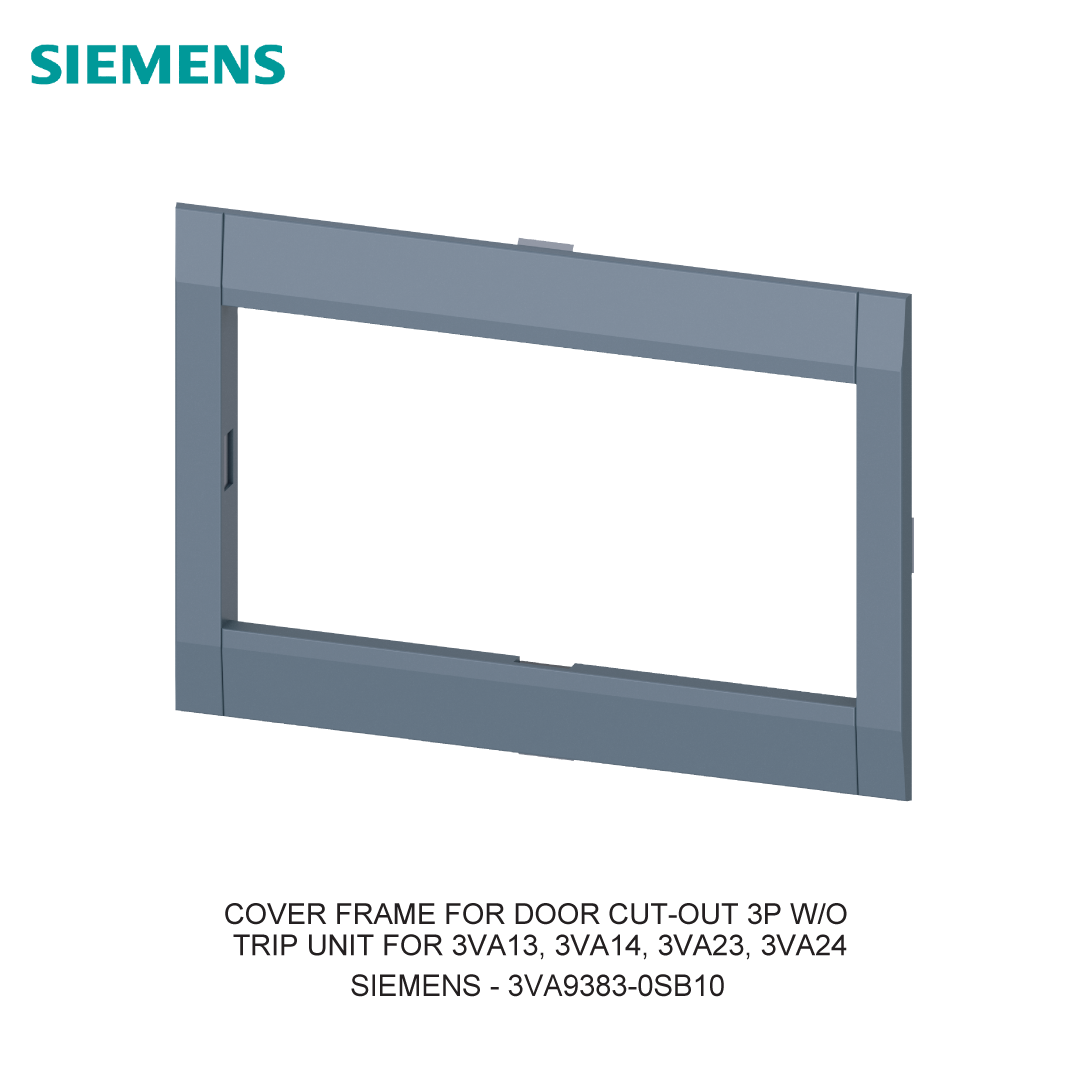 COVER FRAME FOR DOOR CUT-OUT 3P W/O TRIP UNIT FOR 3VA13, 3VA14, 3VA23, 3VA24