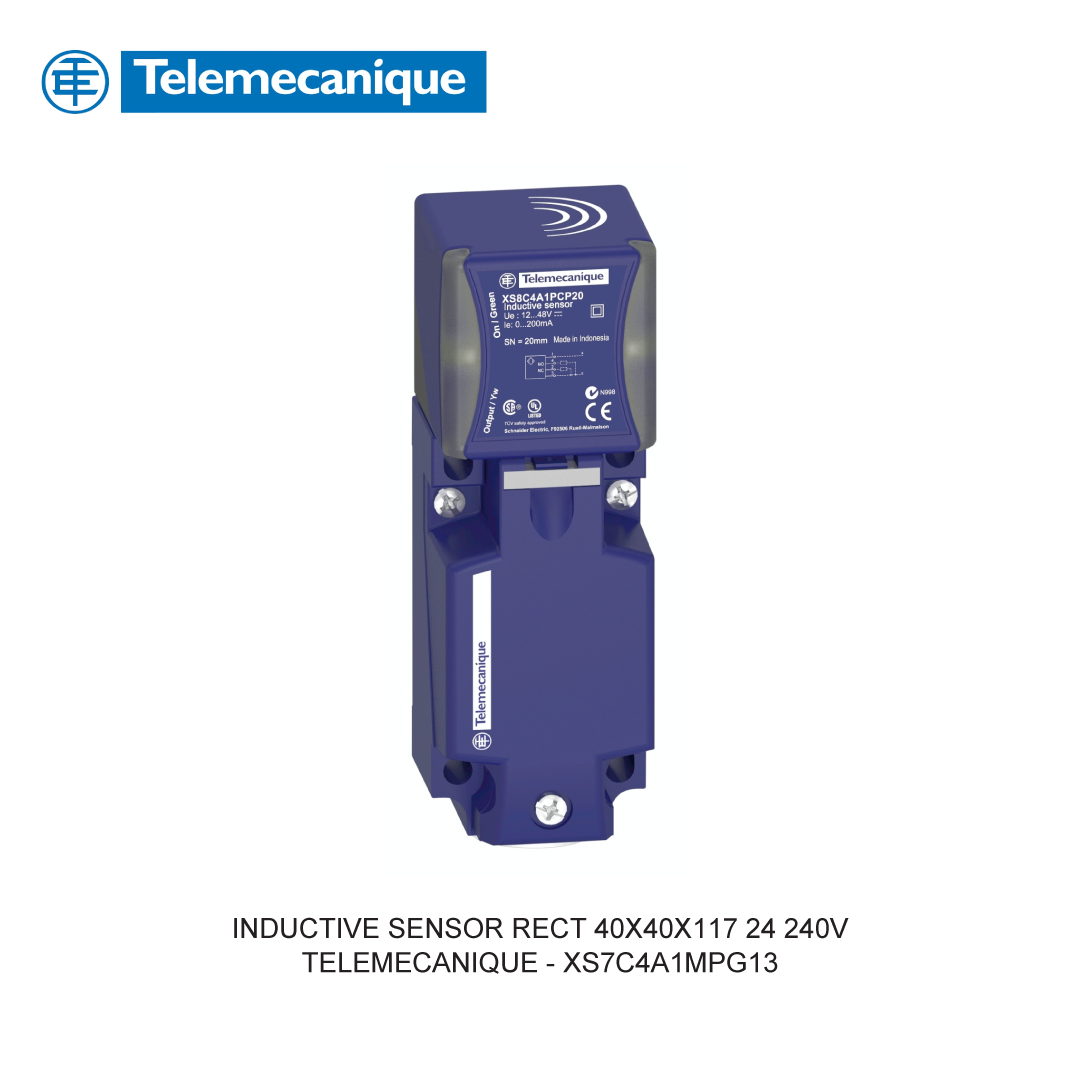 INDUCTIVE SENSOR RECT 40X40X117 24 240V