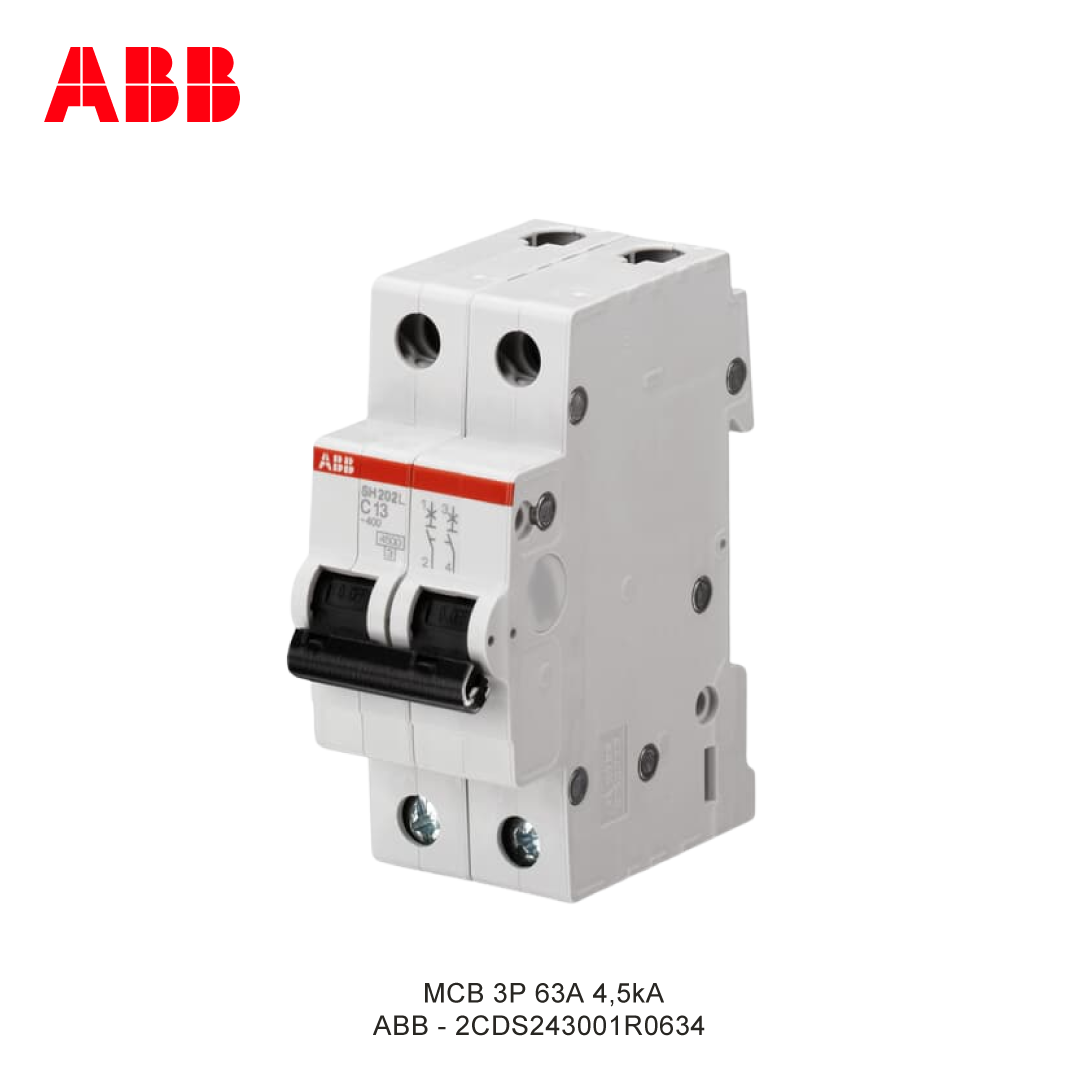 MCB 3P 63A 4,5kA KURVA C