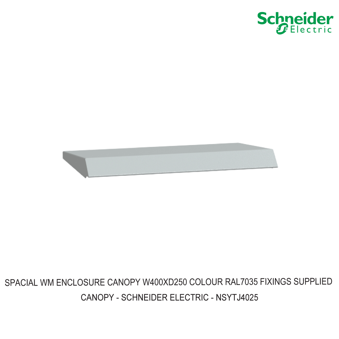 SPACIAL WM ENCLOSURE CANOPY W400XD250 COLOUR RAL7035 FIXINGS SUPPLIED