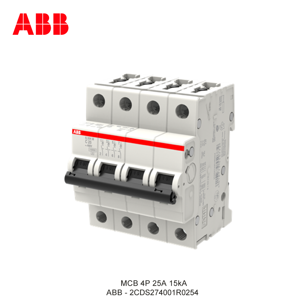 MCB 4P 25A 15kA KURVA C