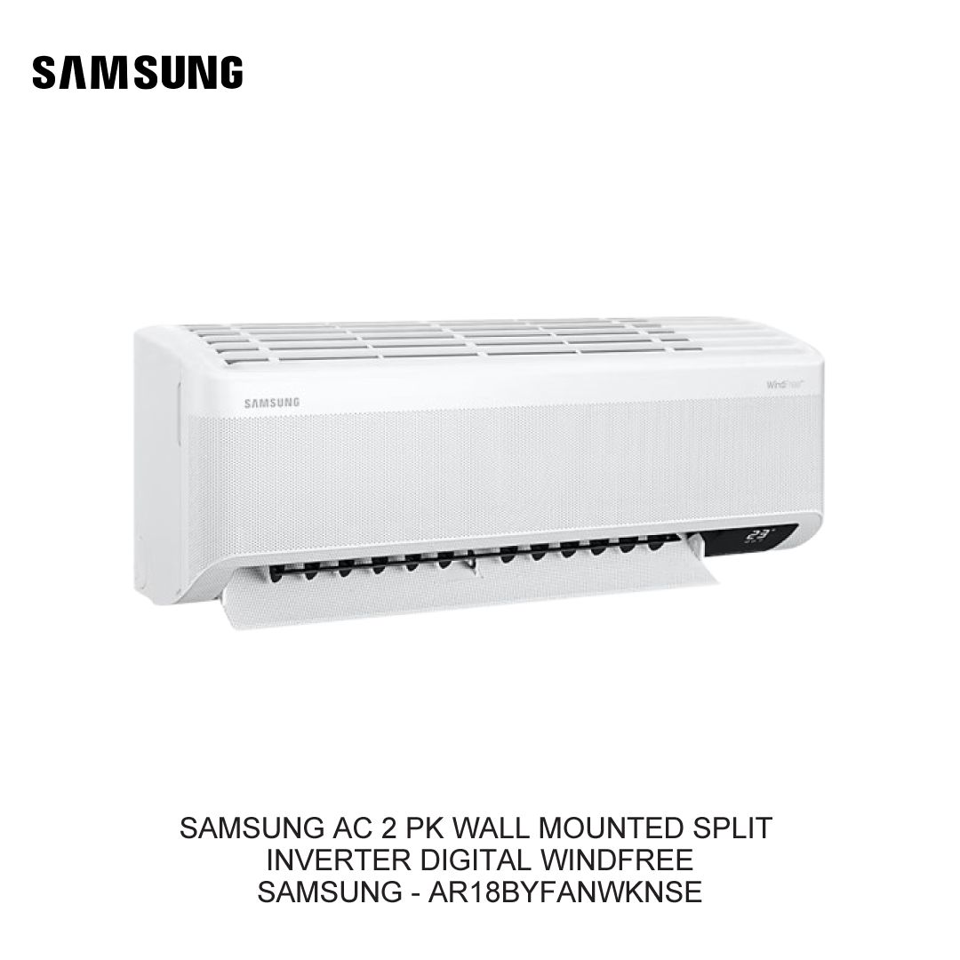 SAMSUNG AC 2 PK WALL MOUNTED SPLIT INVERTER DIGITAL WINDFREE