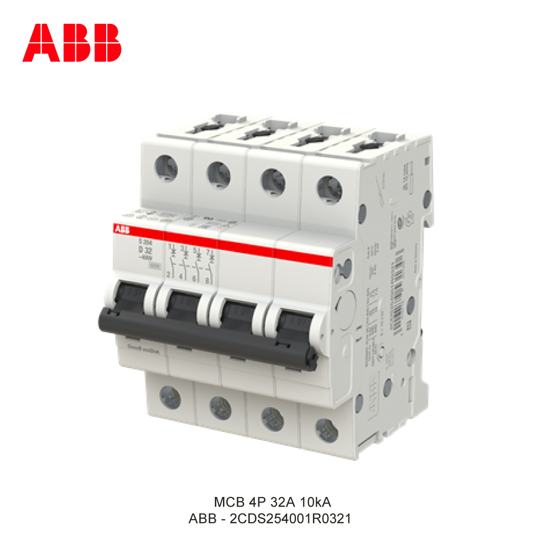 MCB 4P 32A 6kA/10kA KURVA D