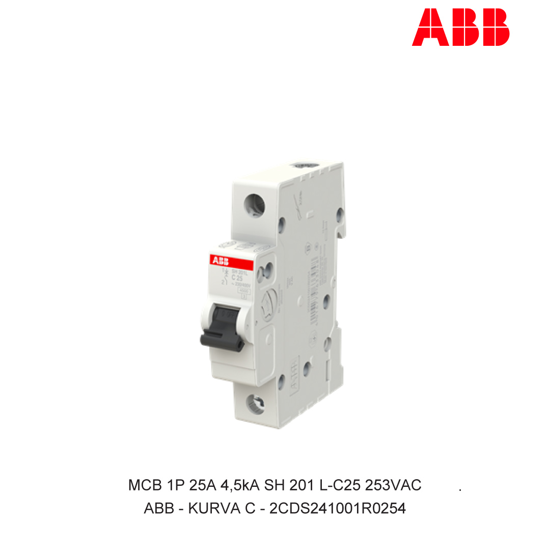 MCB 1P 25A 4,5kA KURVA C