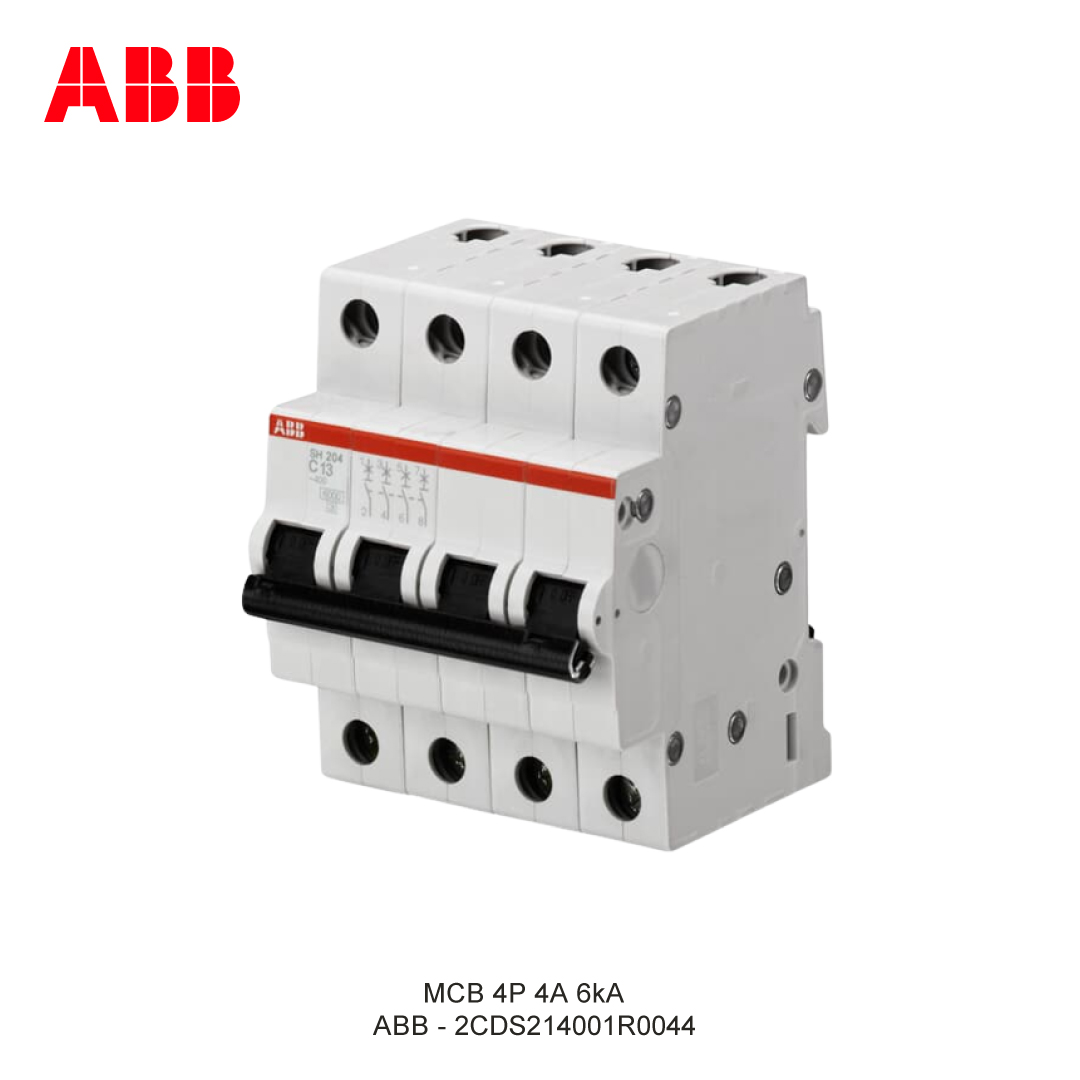 MCB 4P 4A 6kA KURVA C