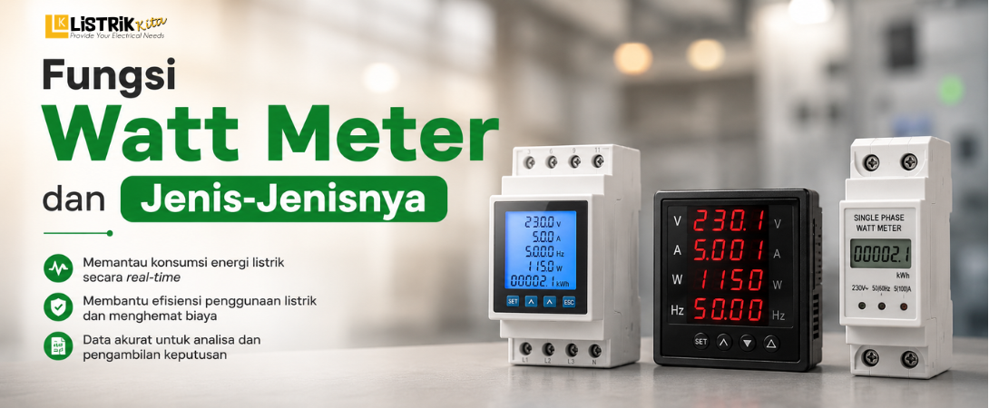 Fungsi Watt Meter dan Jenis-Jenisnya