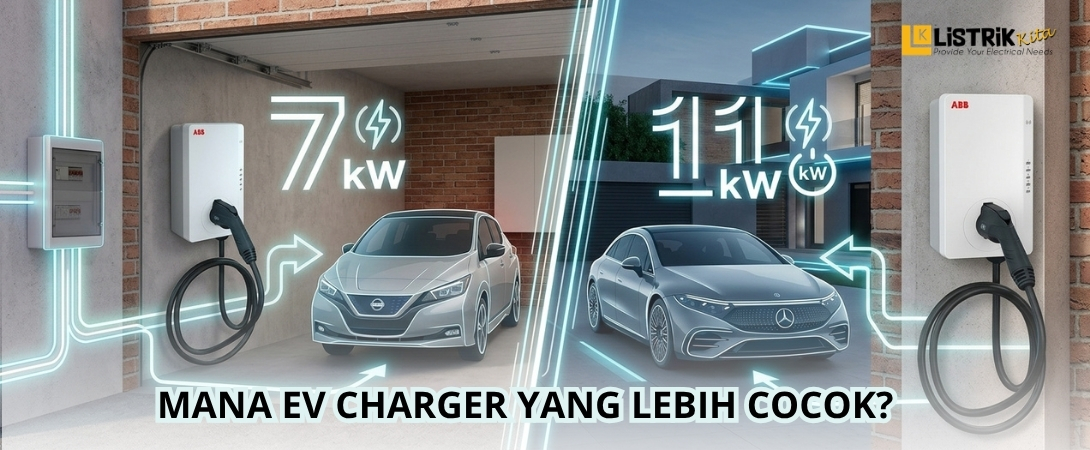 EV Charger 7 kW vs 11 kW, Mana yang Cocok?