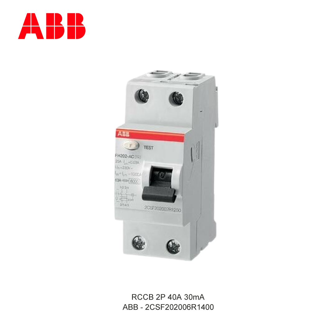 RCCB 2P 40A 30mA