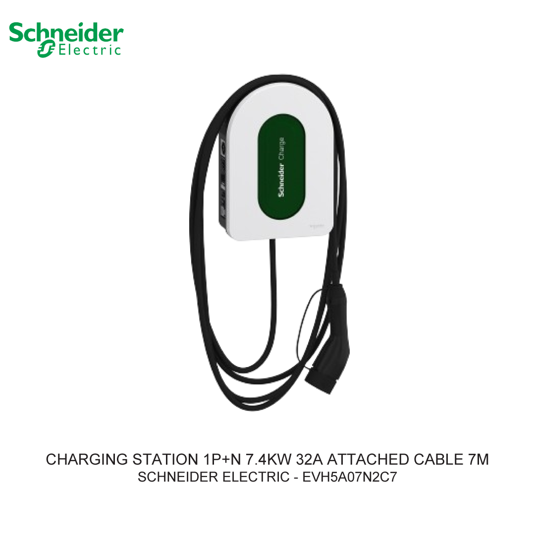 CHARGING STATION 1P+N 7.4KW 32A ATTACHED CABLE 7M