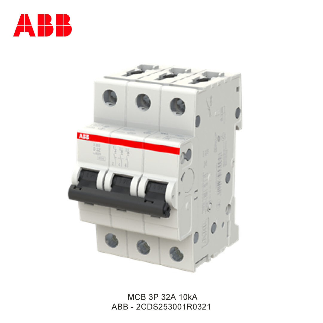 MCB 3P 32A 6kA/10kA KURVA D