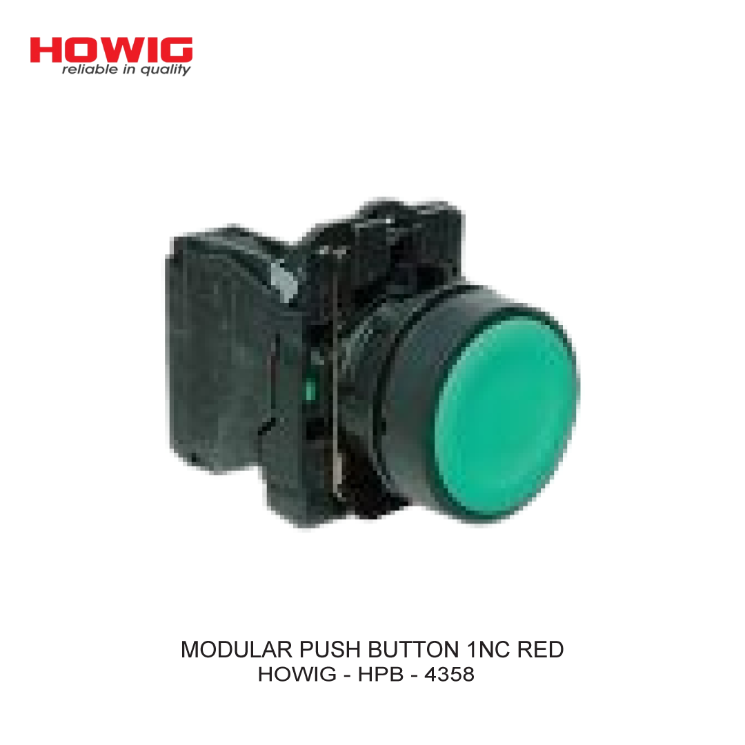 MODULAR PUSH BUTTON 1NC RED