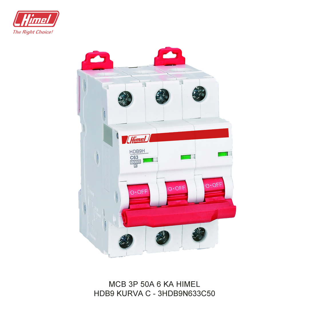 MCB 3P 50A 6 Ka