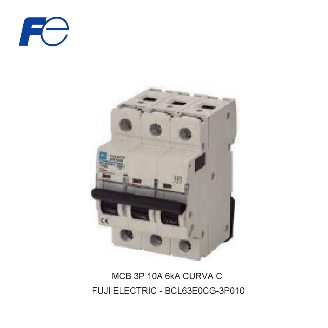 MCB 3P 10A 6kA KURVA C