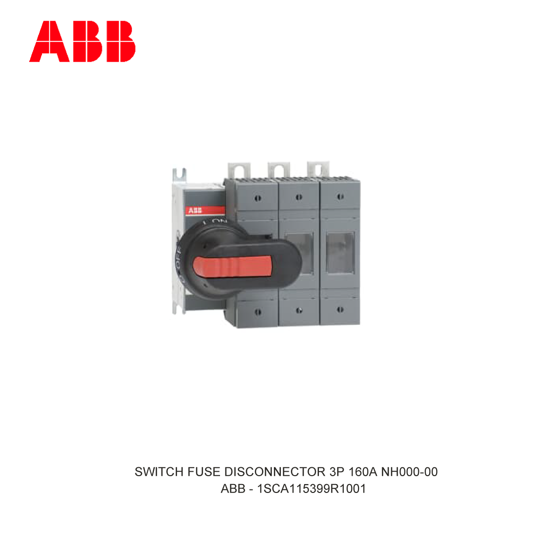 SWITCH FUSE DISCONNECTOR 3P 160A NH000-00