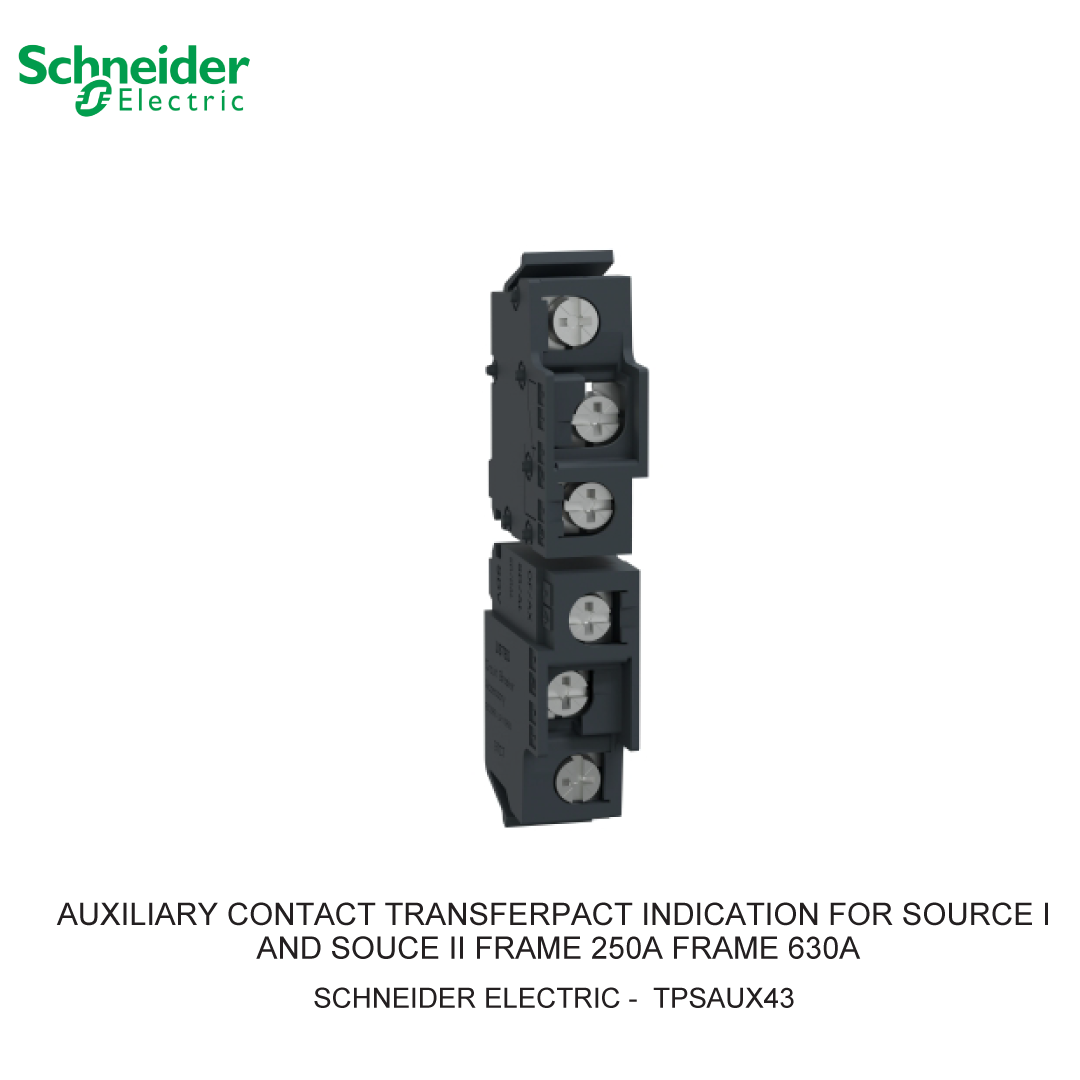 AUXILIARY CONTACT TRANSFERPACT INDICATION FOR SOURCE I AND SOUCE II FRAME 250A FRAME 630A