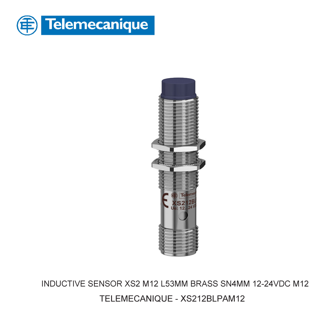 INDUCTIVE SENSOR XS2 M12 L53MM BRASS SN4MM 12-24VDC M12