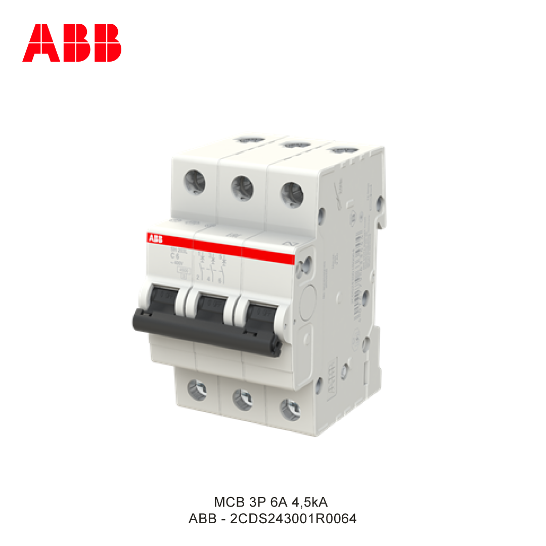 MCB 3P 6A 4,5kA KURVA C