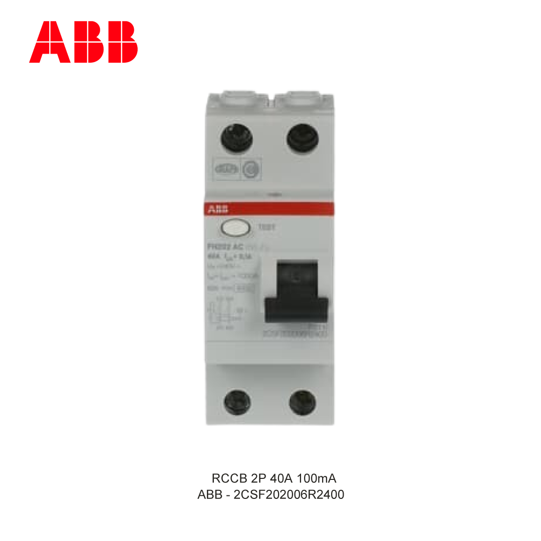 RCCB 2P 40A 100mA