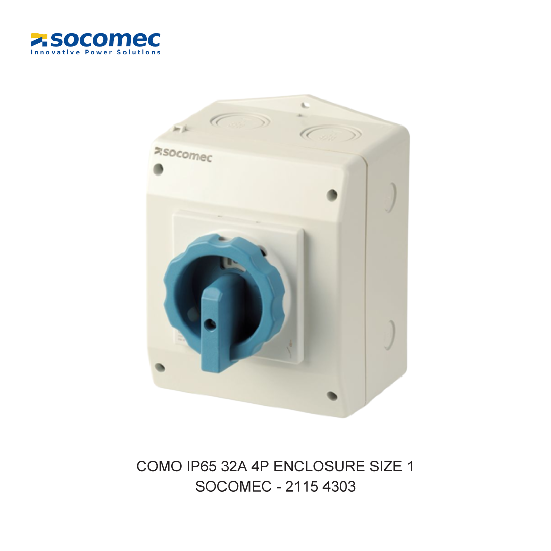 COMO IP65 32A 4P ENCLOSURE SIZE 1