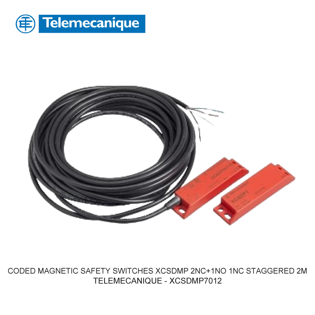 CODED MAGNETIC SAFETY SWITCHES XCSDMP 2NC+1NO 1NC STAGGERED 2M