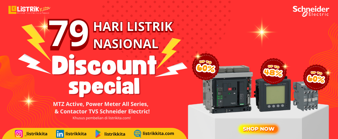 PROMO 79 TAHUN HARI LISTRIK NASIONAL PRODUK MTZ ACTIVE, POWER METER, KONTAKTOR TVS