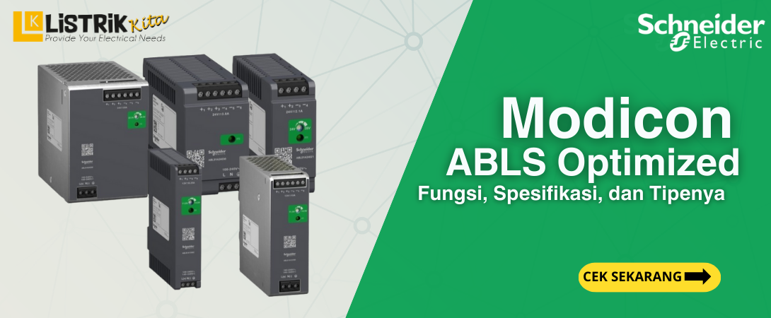 Modicon ABLS Optimized Power Supply Schneider Electric, Kunci Arus Listrik Stabil