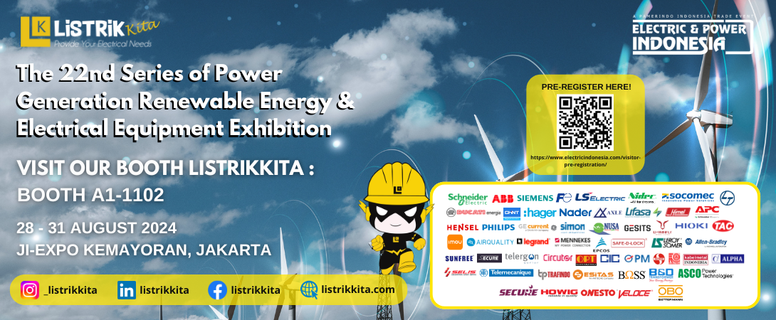 Kunjungi Booth Listrikkita di Pameran Electric & Power Indonesia 2024! 28-31 Agustus 2024