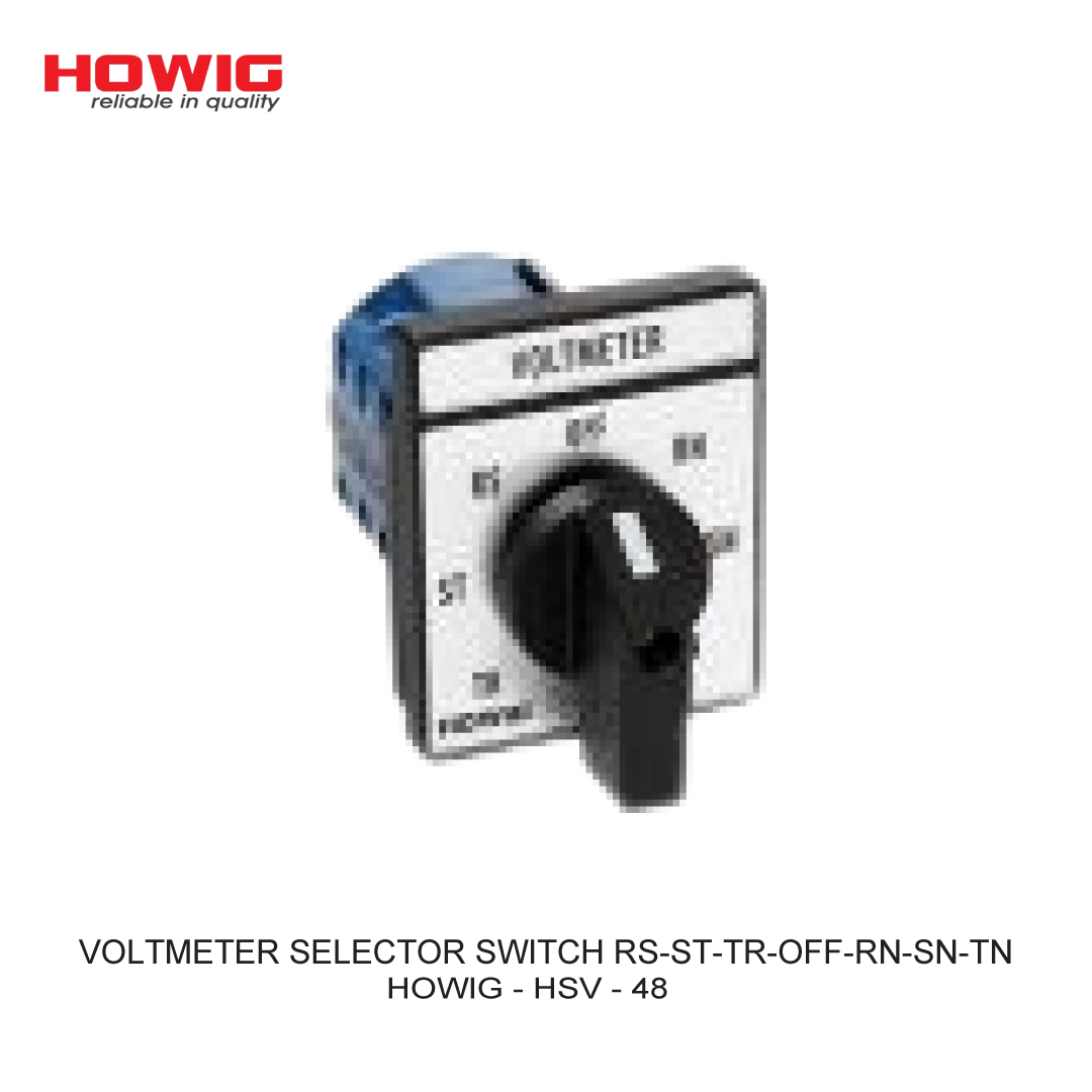 VOLTMETER SELECTOR SWITCH RS-ST-TR-OFF-RN-SN-TN