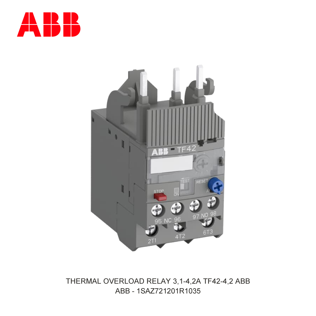THERMAL OVERLOAD RELAY 3,1-4,2A TF42-4,2 ABB